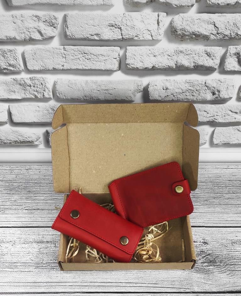 Подарунковий набір DNK Leather №5 (Затиск + Ключниця)